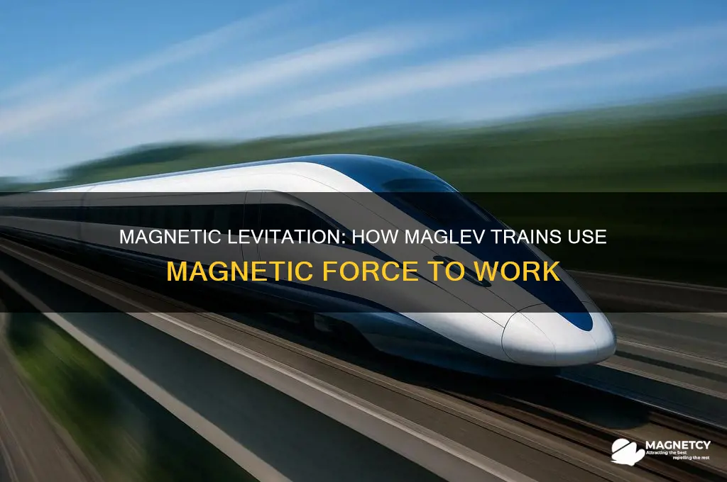 how does a maglev train use magnetic force to work