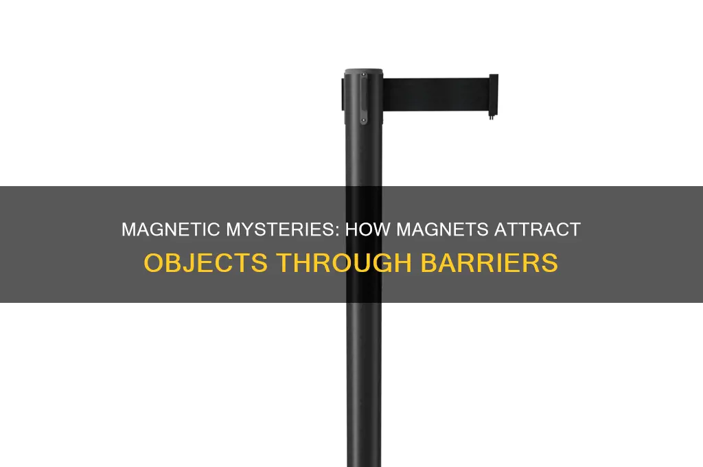 how does a magnet attract objects through objects