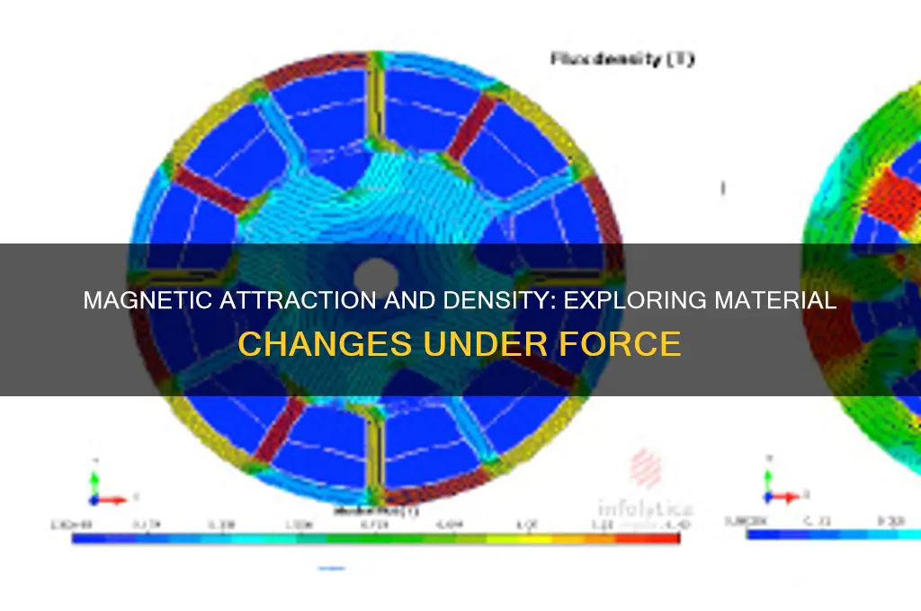how does density change when magnets attract