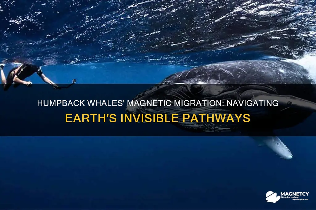 how does humpback whale use earths magnetic field to migrate