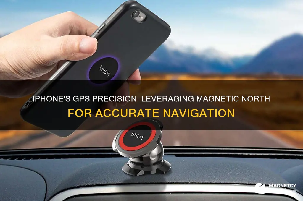 how does iphone use magnetic north for gps