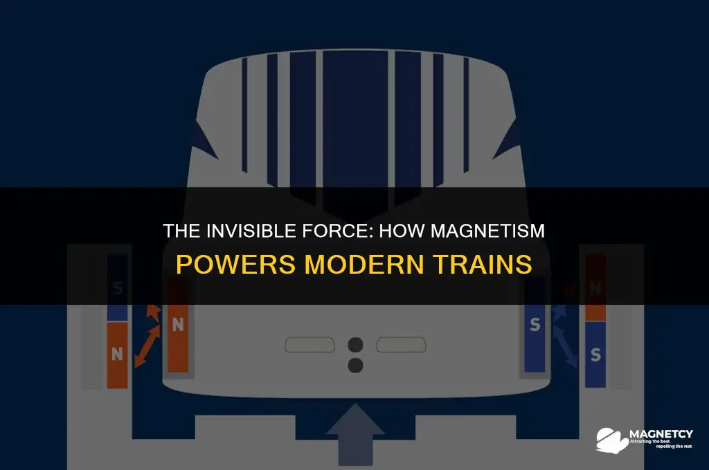 how does magnetism make a train move