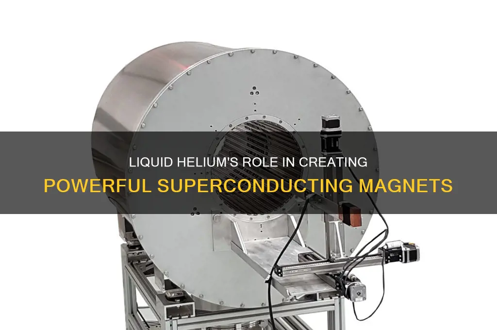 how is liquid helium used as a magnet
