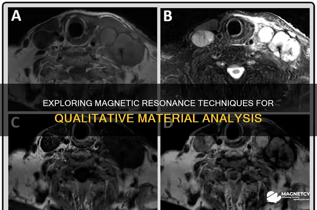 how is magnetic resonance used for qualitative analysis