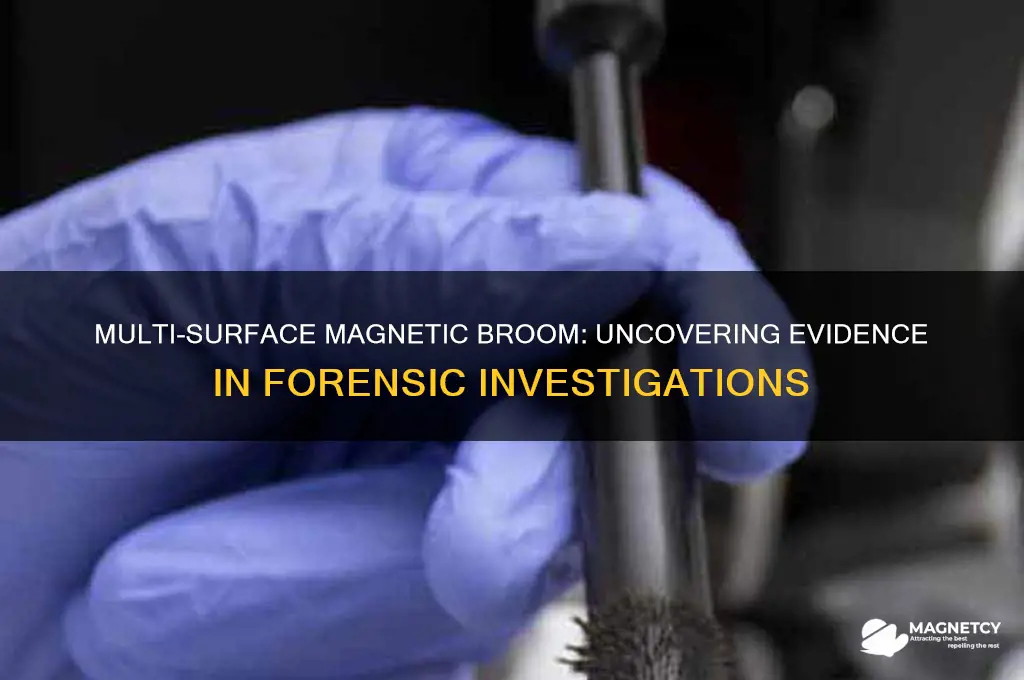 how is the multi surface magnetic broom used in investigations