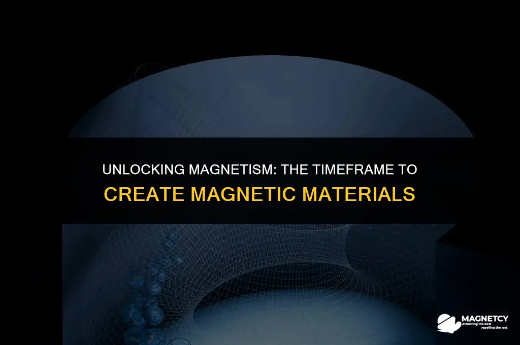 how long does it take to make something magnetic