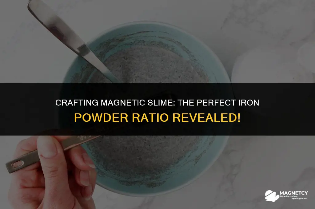how much iron to make magnetic slime