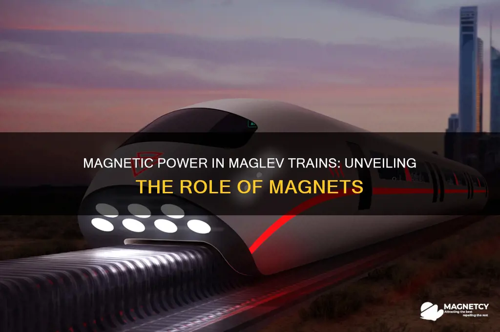 how much magnets is used for a maglev train