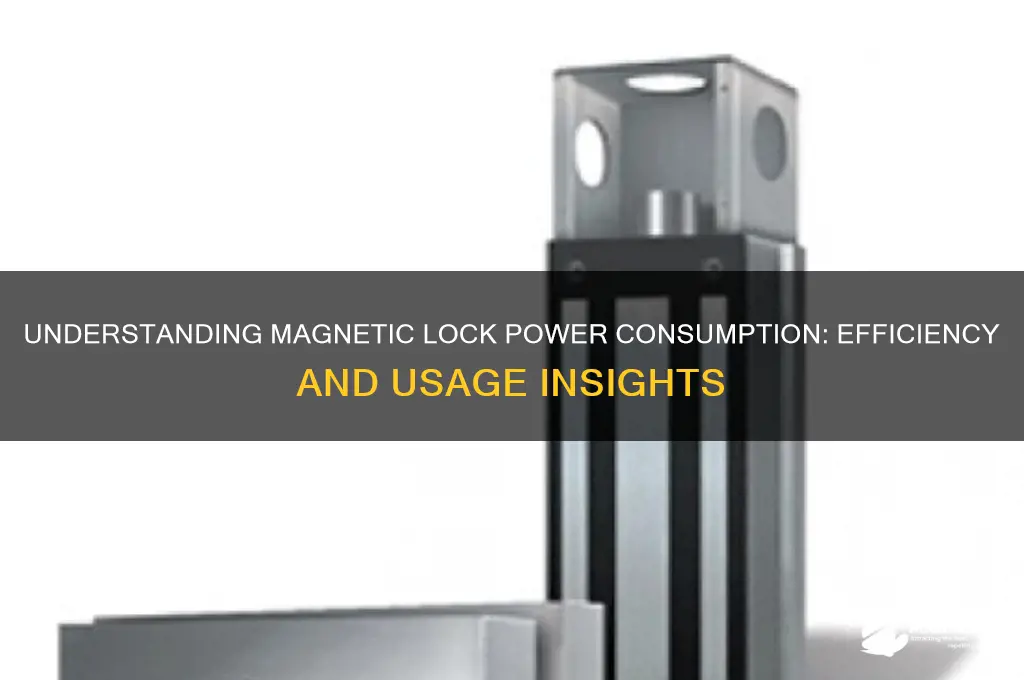 how much power does a magnetic lock use