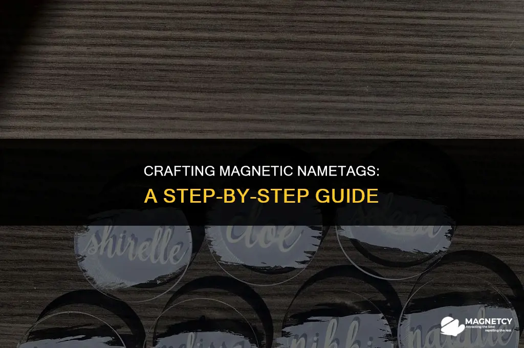 how ot make a magnetic nametag