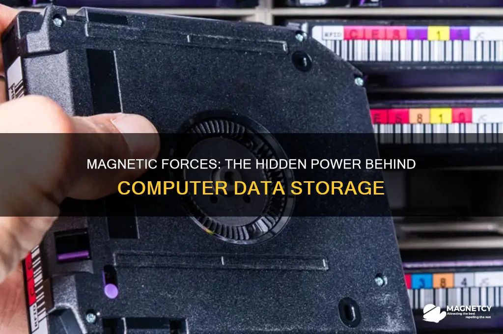 how the storing data in computers uses magnetic forces