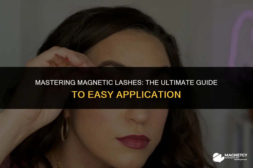how to apply magnetic lashes huge trick
