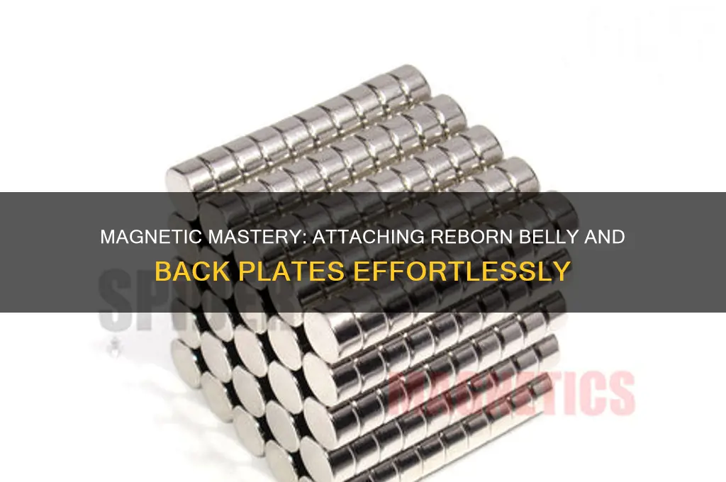 how to attach reborn belly and back plates using magnets