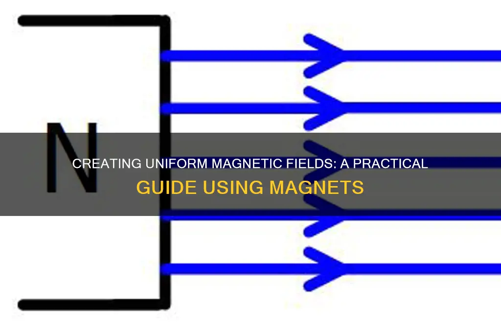 how to ceate a uniform magnetic field using magnets