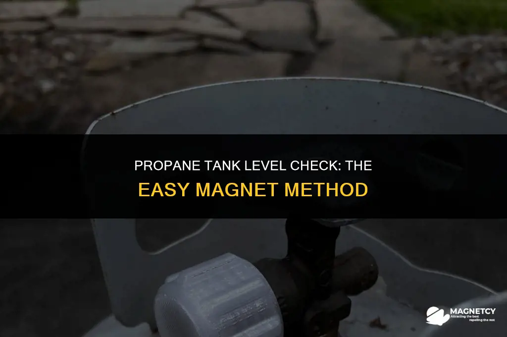 how to check propane tank level with magnet