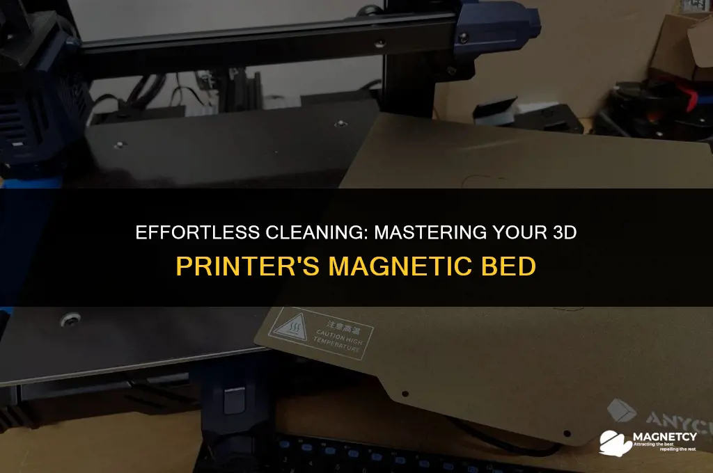 how to clean 3d printer magnetic bed