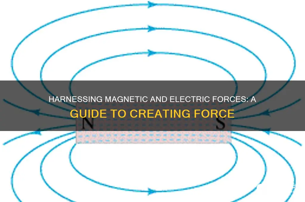 how to create force using magnets and charges