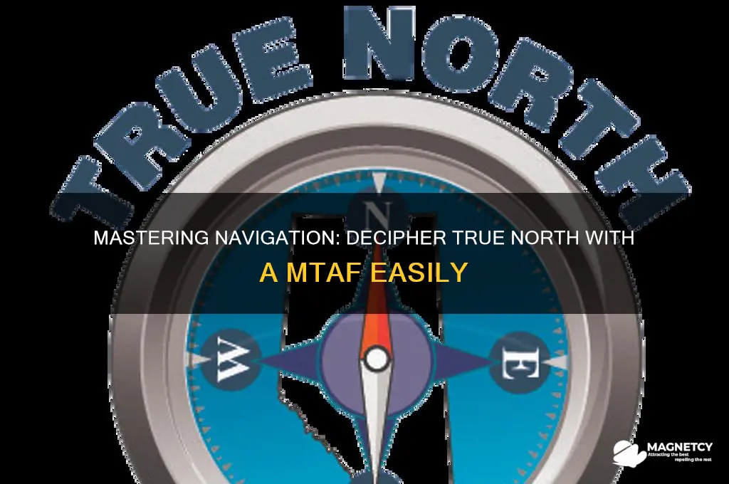 how to decipher true north from magnetic using a mtaf