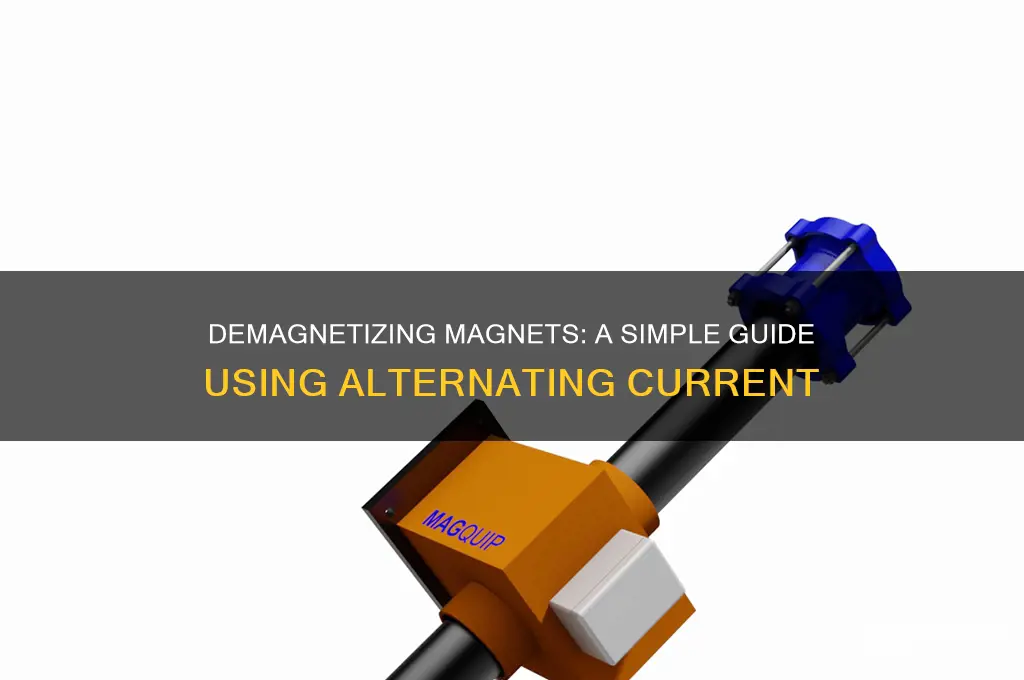 how to demagnetize a magnet using alternating current