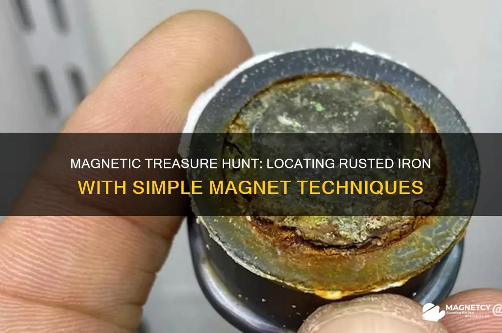 how to find rusted iron using magnet