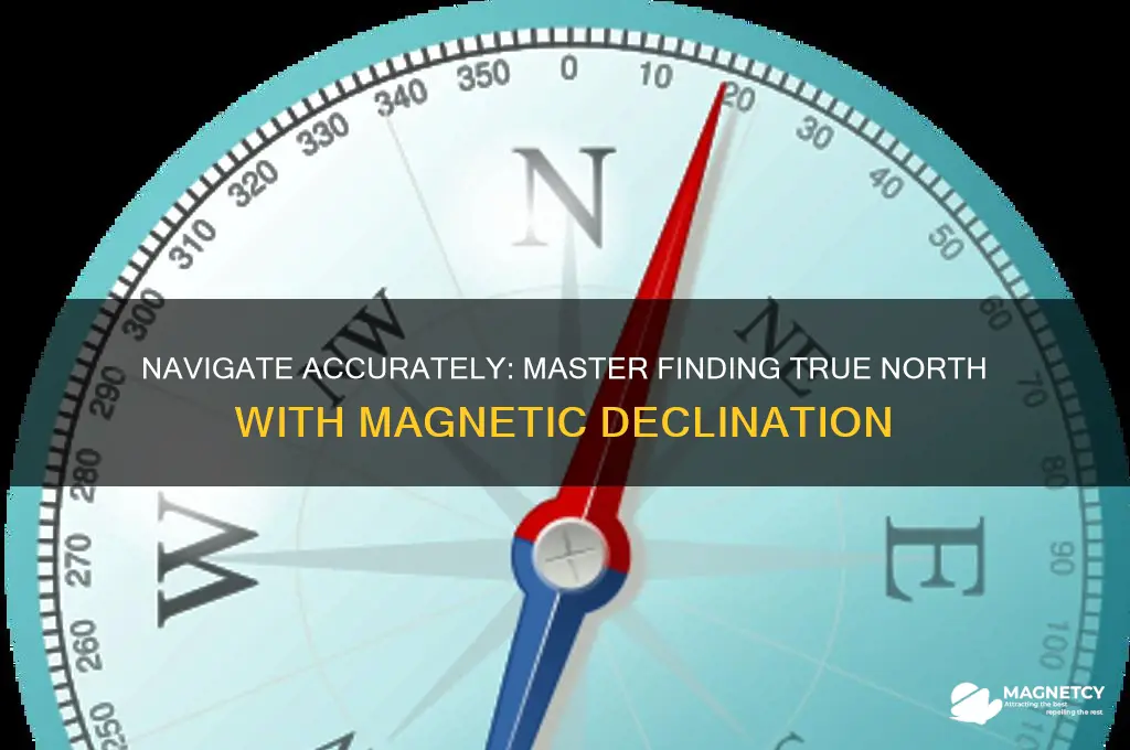 how to find true north using magnetic declination