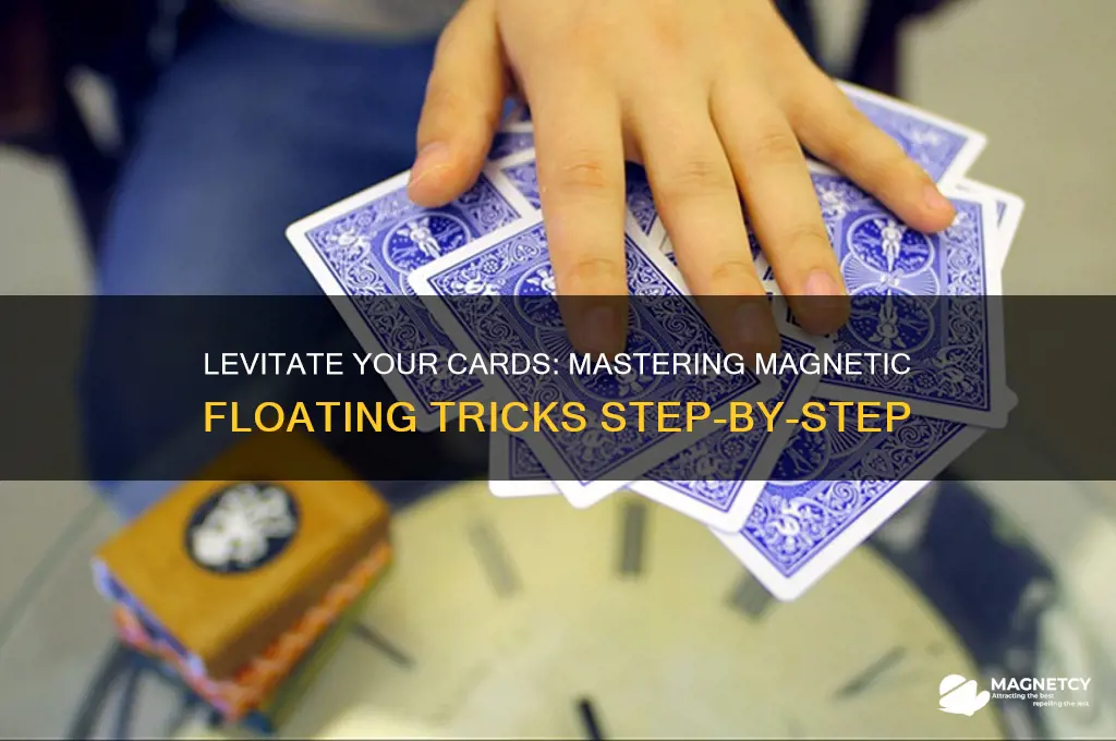 how to float a card using magnets