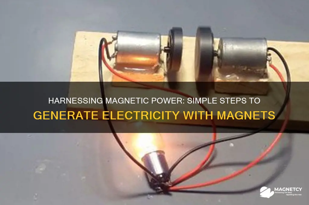 how to generate elect using a magnet