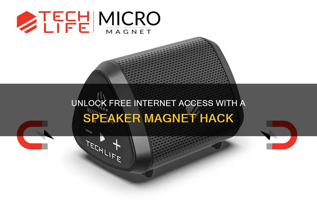 how to get free internet using speaker magnet