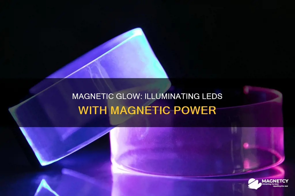 how to glow led using magnet