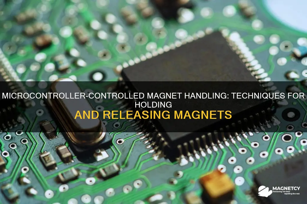 how to hold and release magnets using microcontroller