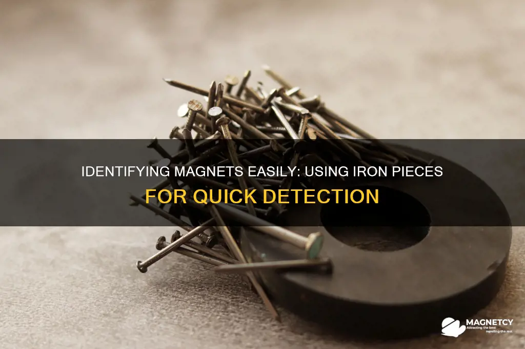 how to identify magnets using iron piece