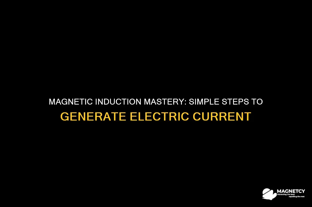 how to induce a current using a magnet