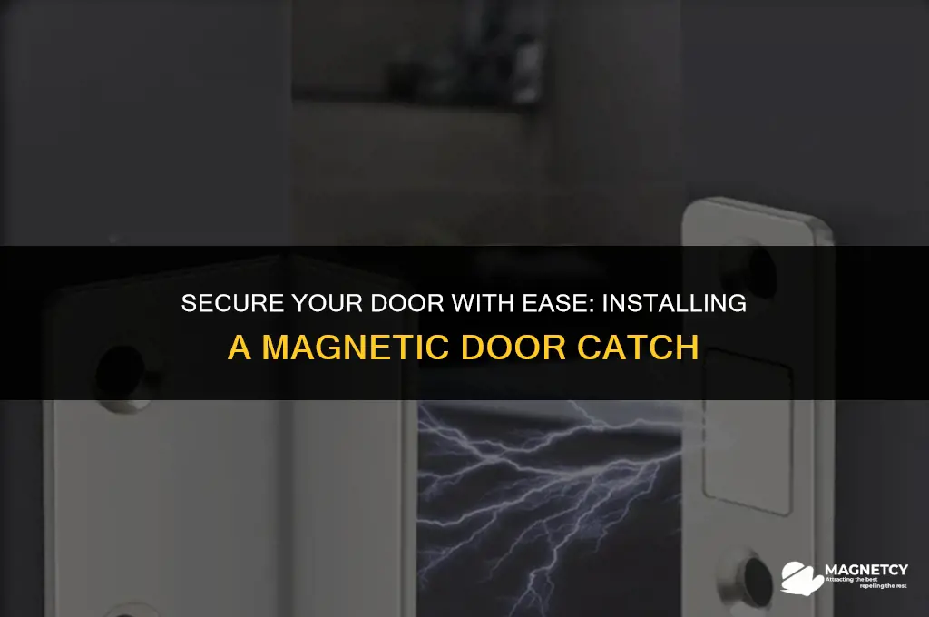 how to install a magnetic door catch