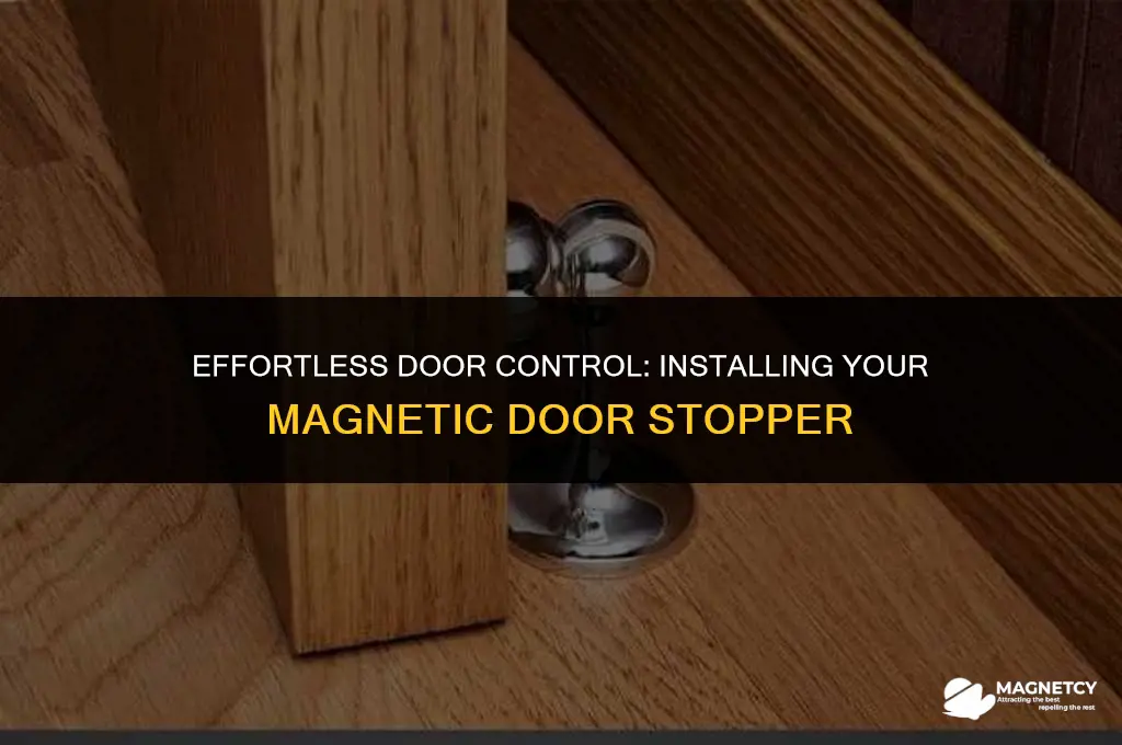 how to install a magnetic door stopper