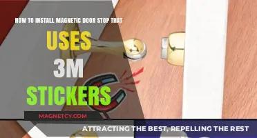 Easy Magnetic Door Stop Installation with 3M Adhesive Stickers Guide