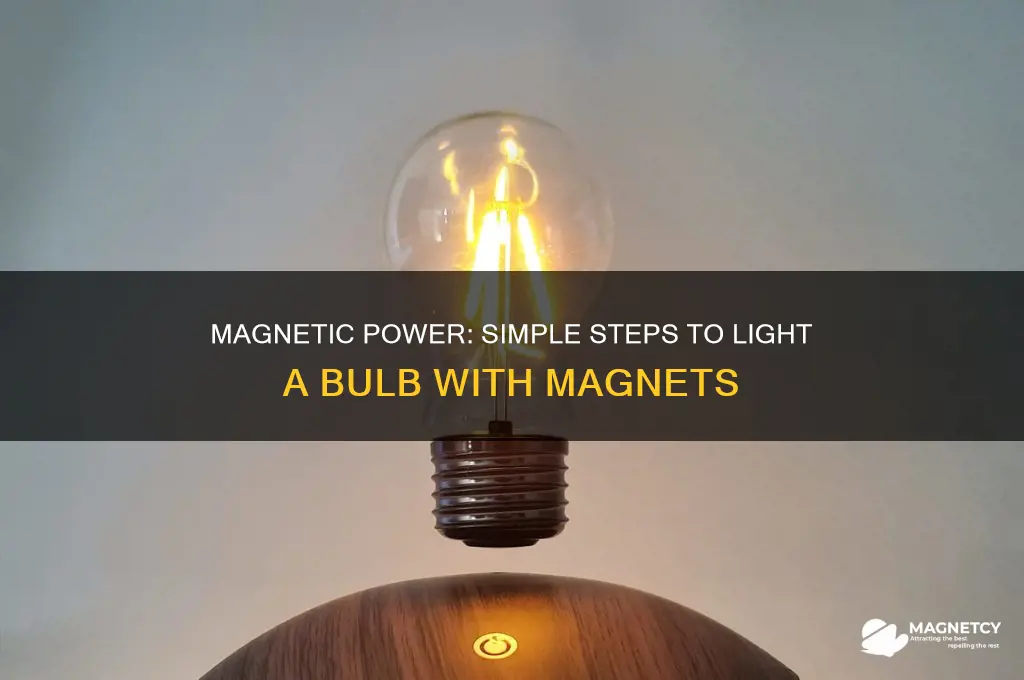 how to light a bulb using magnet