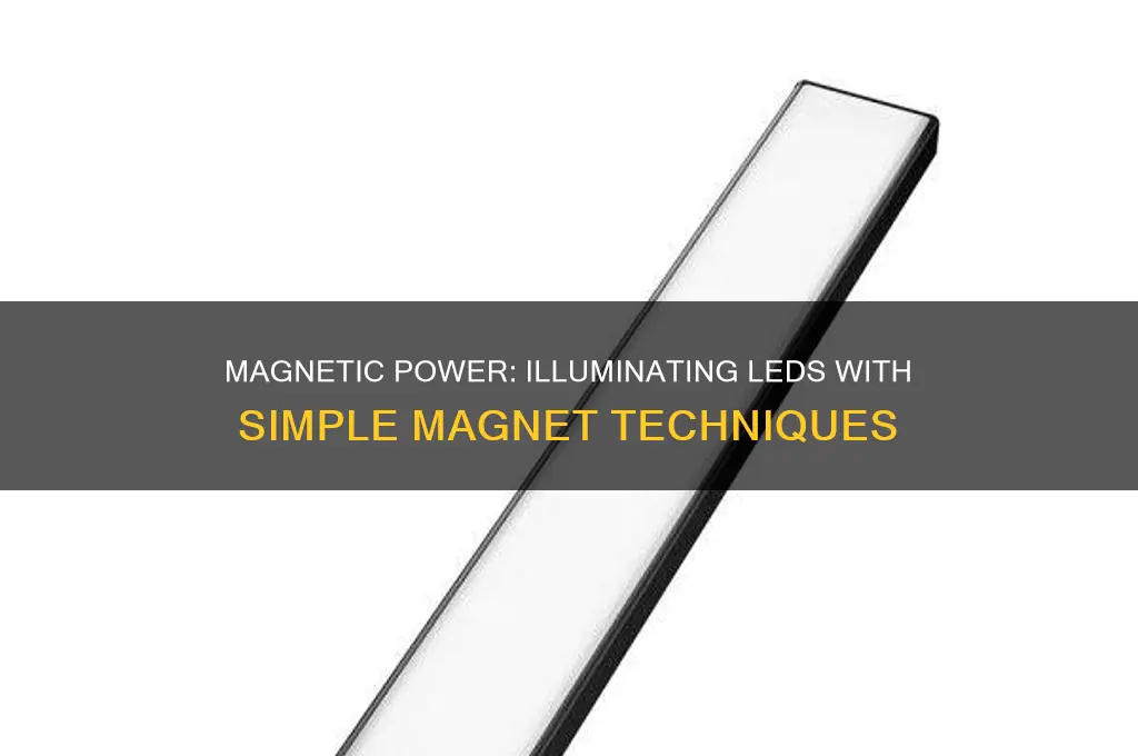 how to light up led using magnet