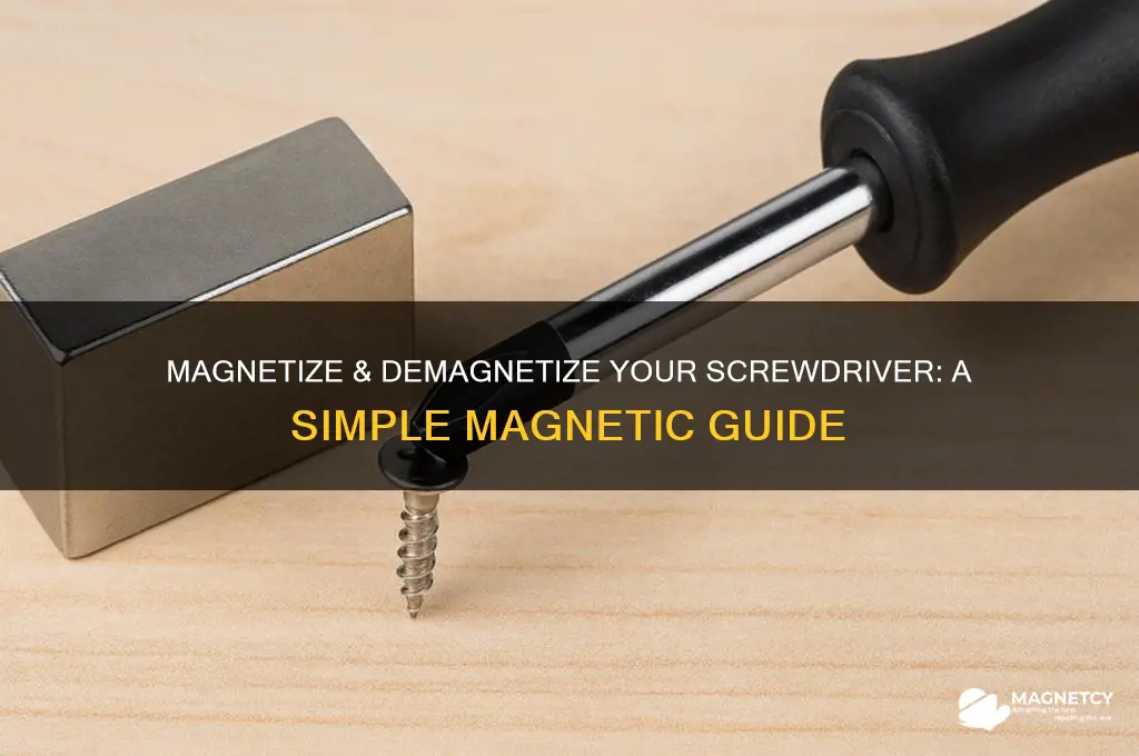 how to magnetize and demagnetize a screwdriver using a magnet