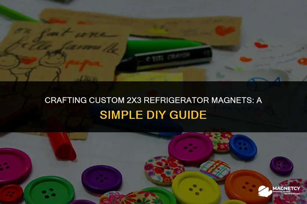 how to make 2x3 refridgerator magnets