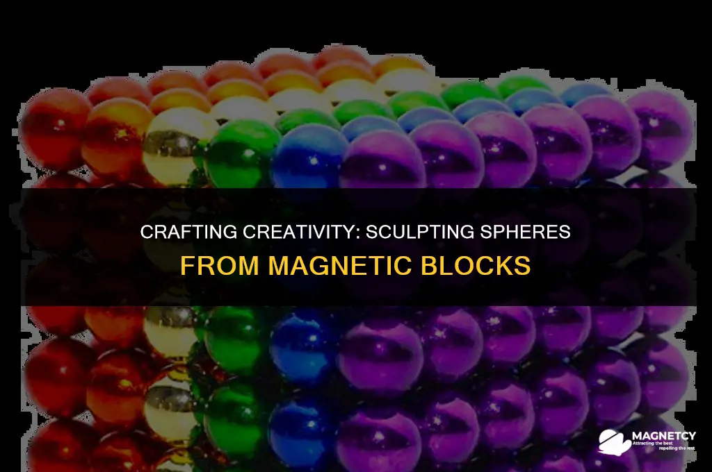 how to make a ball out of magnetic blocks