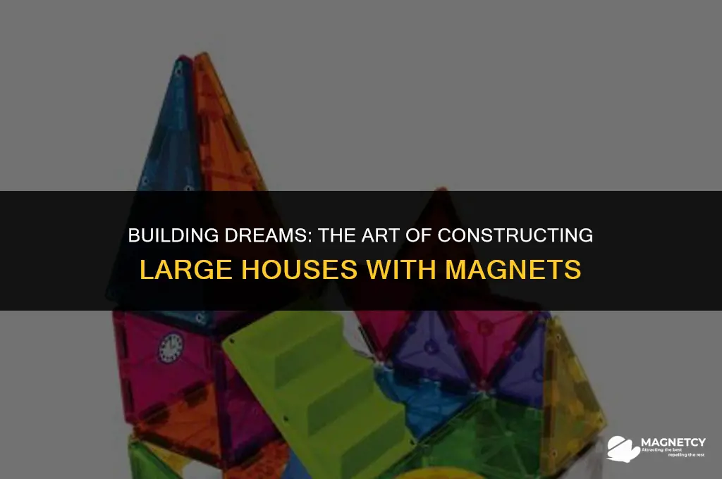 how to make a big house with magnets