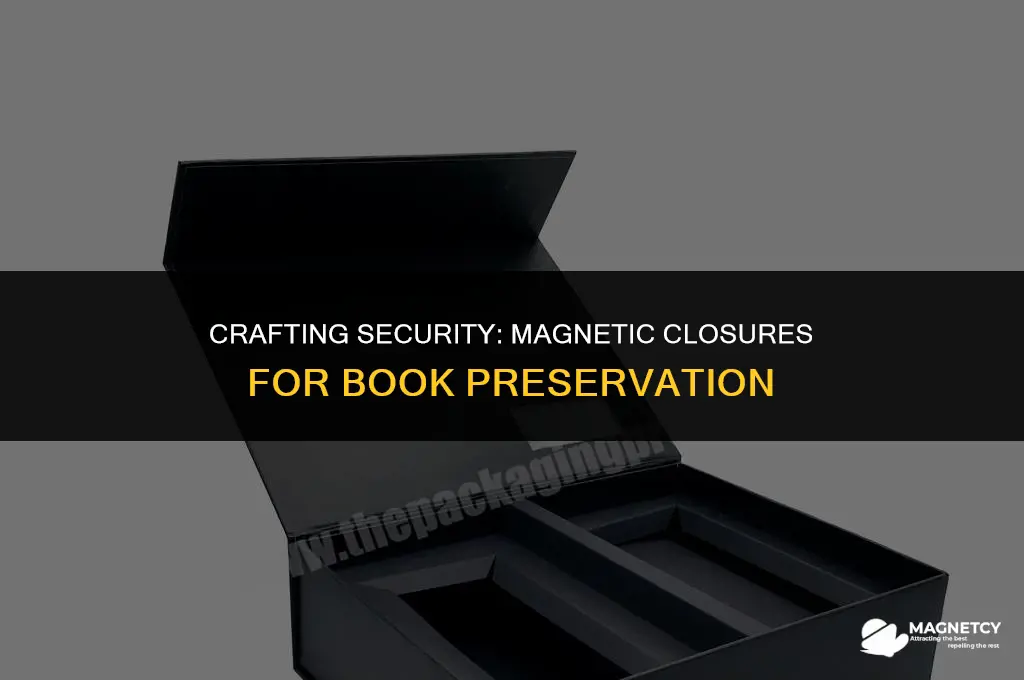 how to make a book safe with magnetic closure