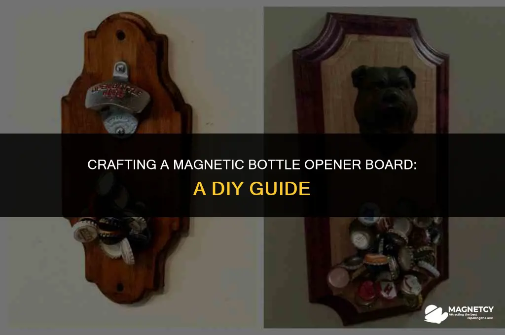 how to make a bottle opener magnet board