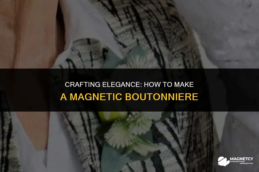 how to make a boutonniere with magnet