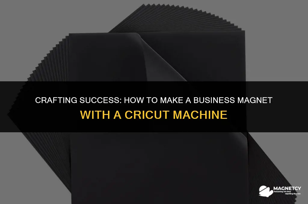 how to make a business magnet with a cricut machine