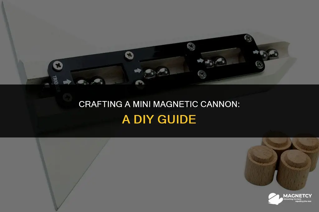how to make a cannon with tiny sphere magnets