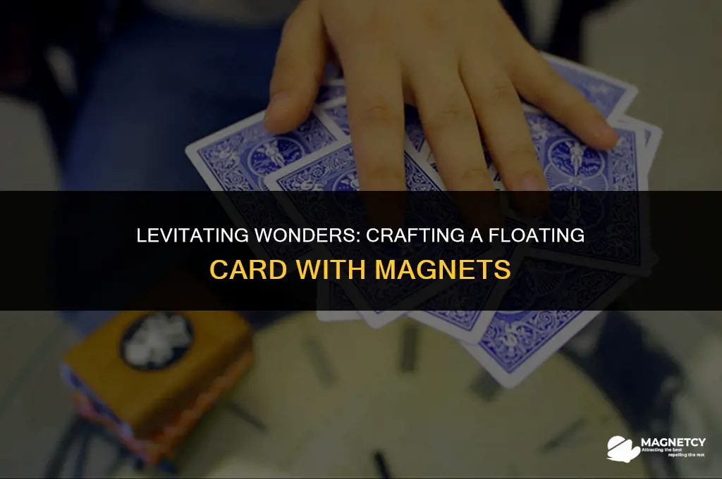 how to make a card float with magnets