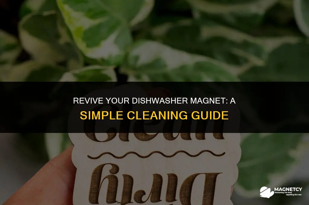 how to make a clean dirty dishwasher magnet