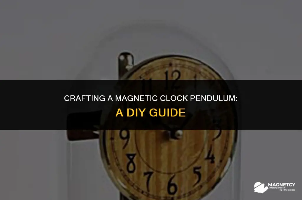 how to make a clock pendulum with magnets