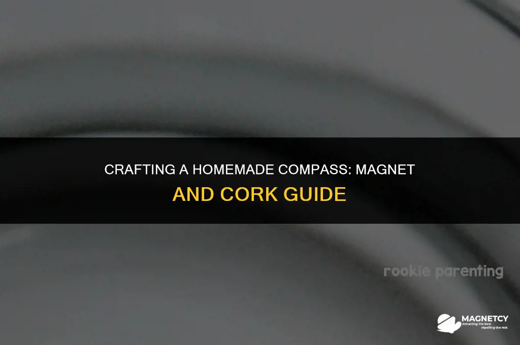how to make a compass with a magnet and cork